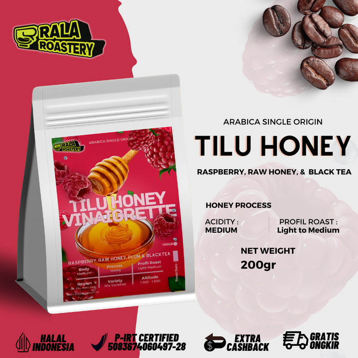 

Ready Kopi Arabika Gunung Tilu Honey Biji Single Origin 200gr