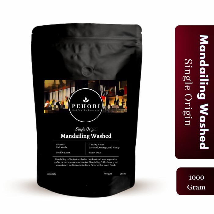 

Ready PEHOBI Kopi Arabica Mandailing Washed 1KG