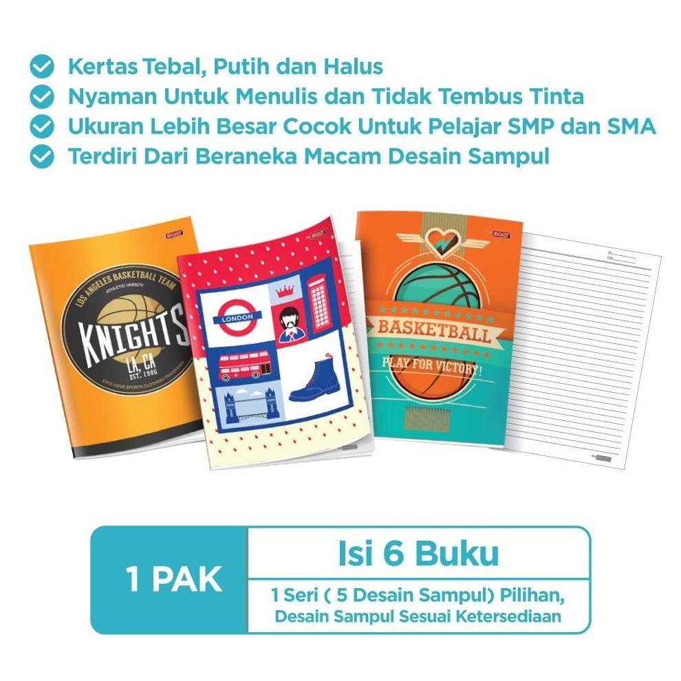 

BUKU TULIS BIG BOSS 42 ISI 6 PER PACK TERLARIS