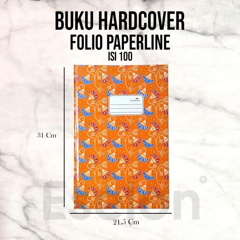 

BUKU TULIS HARDCOVER FOLIO PAPERLINE 100LEMBAR / FOLIO 100LBR TERMURAH BANGET