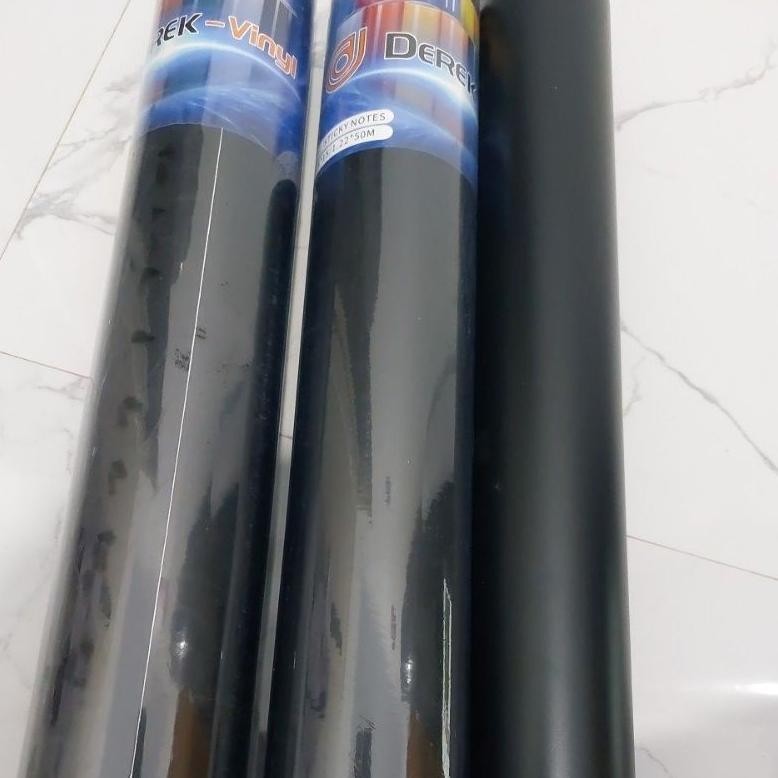 <PROMO> Stiker hitam doff 1 roll isi 15 meter