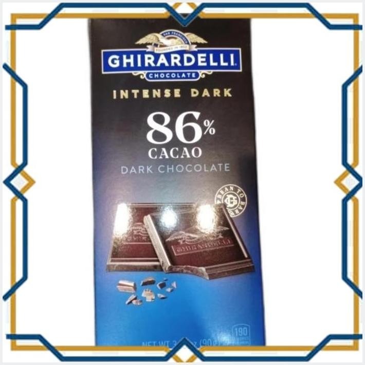 

[GDS] GHIRARDELLI 86 % CACAO DARK CHOCOLATE 100 GR | COKLAT