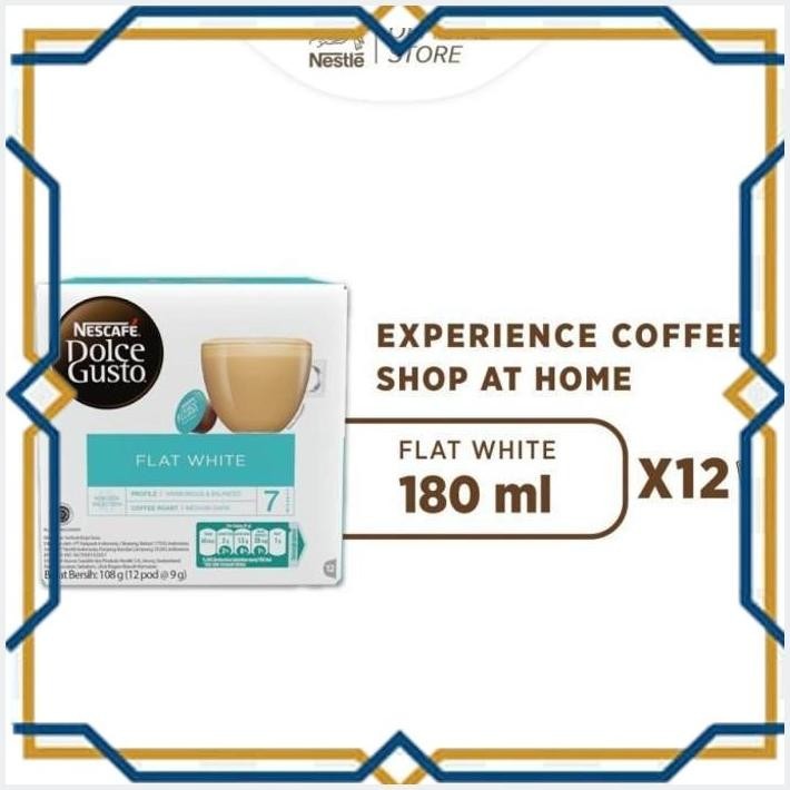 

[GDS] NESCAFE DOLCE GUSTO FLAT WHITE 1 BOX (12 KAPSUL = 12 GELAS)