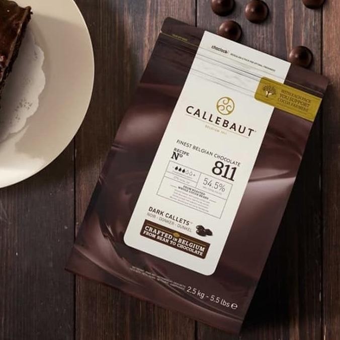 

callebaut dark chocolate couverture 811 54% cokelat coklat 2,5KG