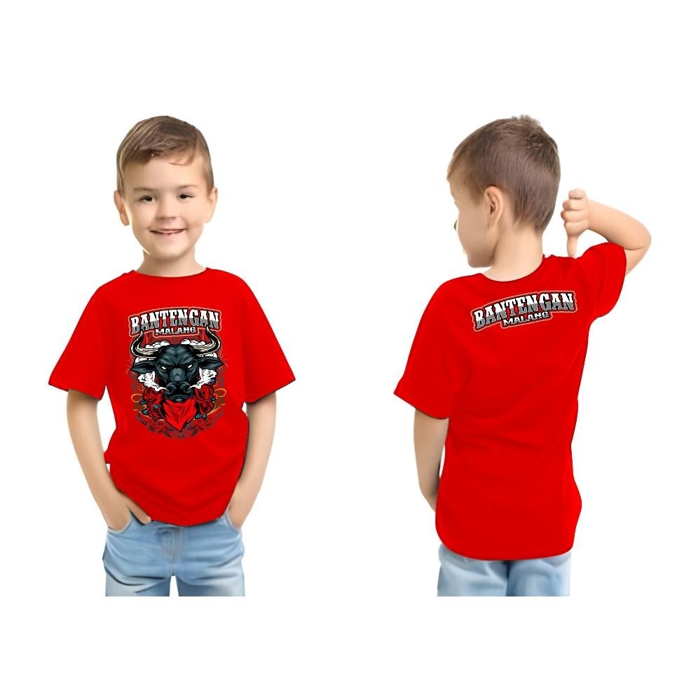 Baju Kaos Anak Bantengan Mberot Bahan Adem / Kaos Bantengan Anak-Anak Viral / Kaos Mberot Bantengan 
