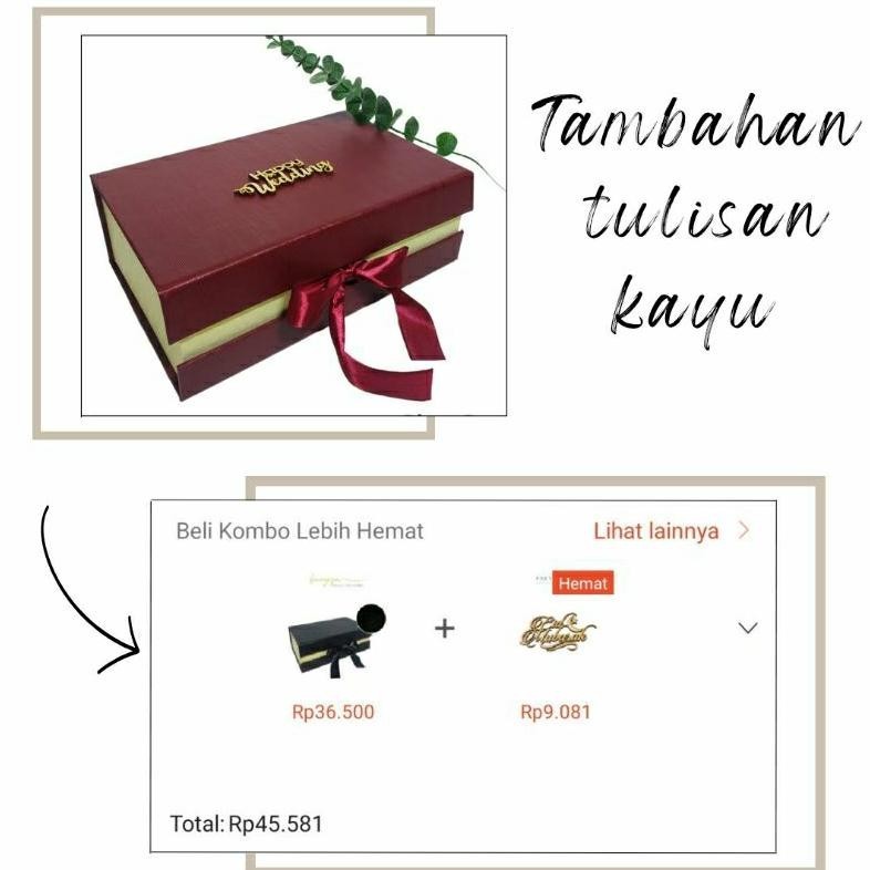 

[BOX POLOS] HARD BOX/ BOX HAMPERS/ KOTAK KADO (TIDAK BISA CUSTOM) 24X15X8 CM TERMURAH BANGET