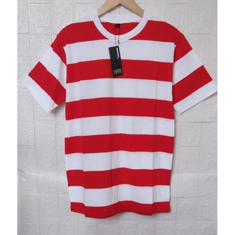 CR - baju kaos sakera madura lorek pria dan wanita/bajo kaos distro motif merah putih/bendera Indone