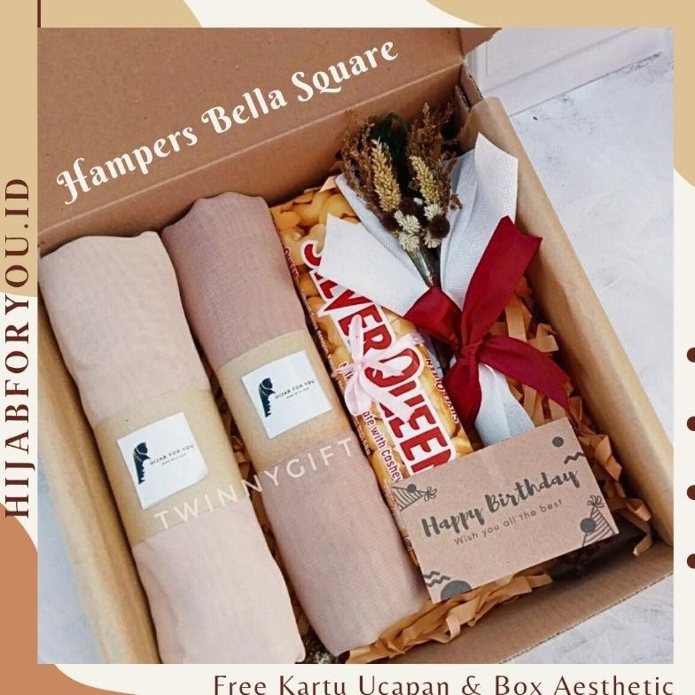 

KADO CEWEK HADIAH HAMPERS GIFTBOX HIJAB SEGI EMPAT ULANG TAHUN WISUDA ANNIVERSARY SIAP KIRIM