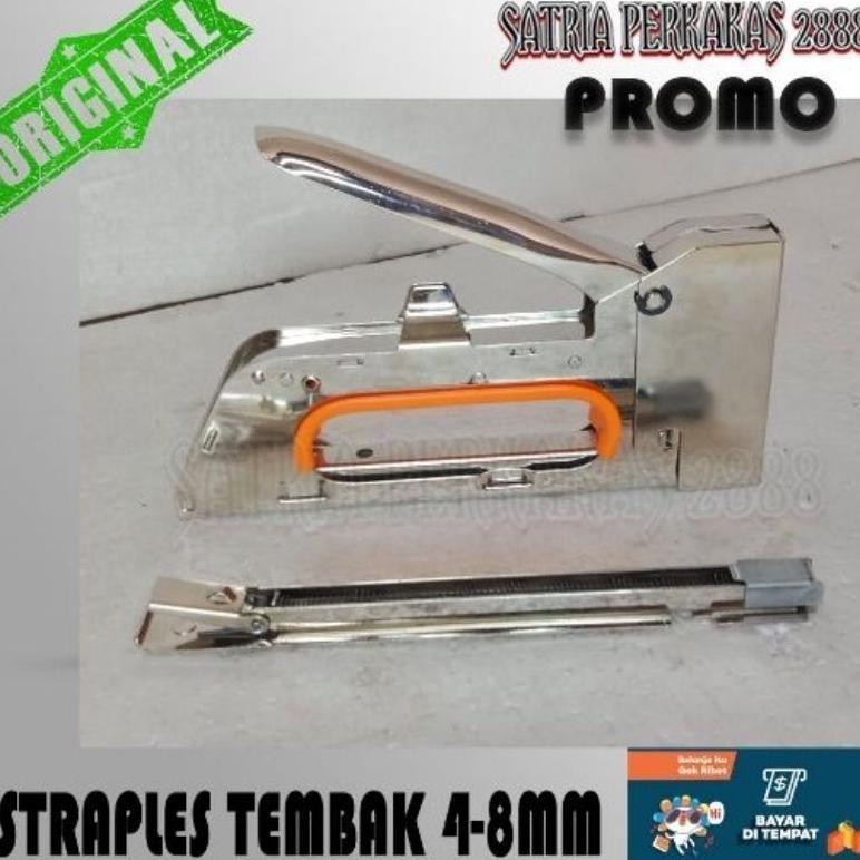 

LKJ PROMO TERMURAH! Paket Stapler Tembak ukuran isi refil refill 6 - 8mm / Cekrekan / Stepler Motor / Pengokot / Hekter Gun Tacker / Staples Sofa, Staples Jok BELTER 2 IN1 4-14MM TERMURAH TERLARIS