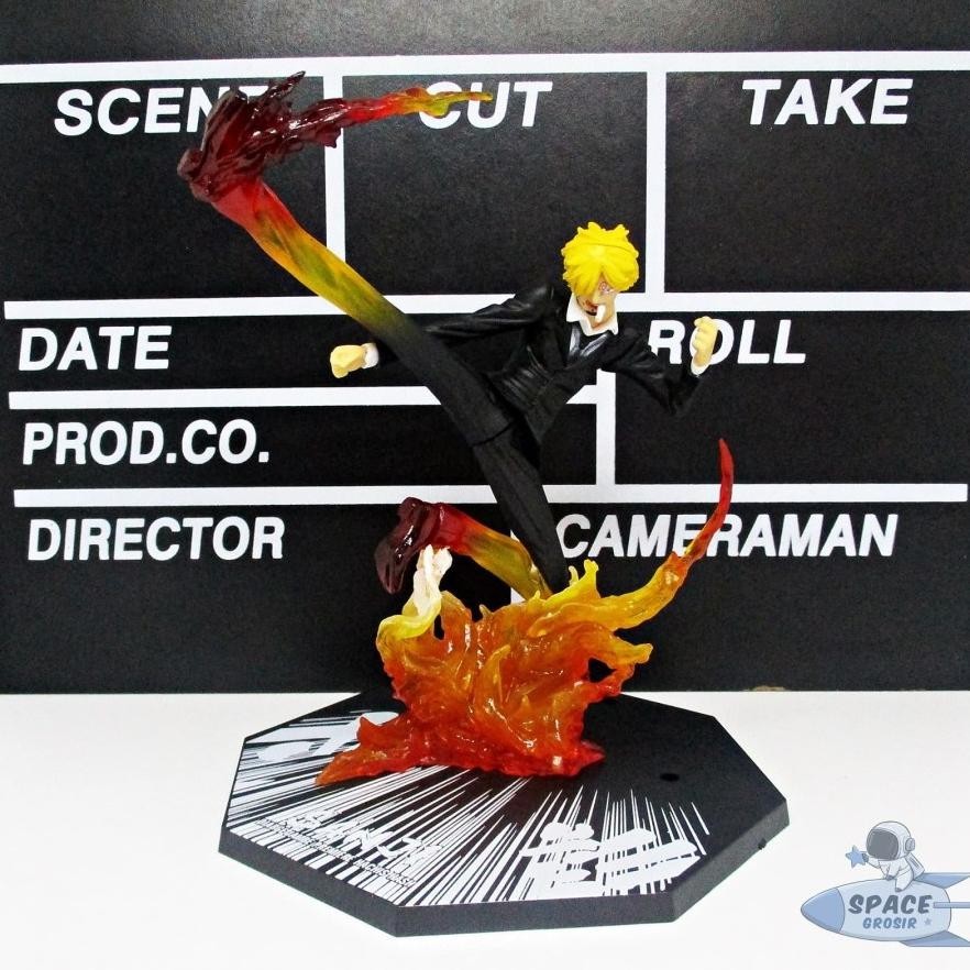 PIU Figure One Piece Fzo KWS Zoro Luffy Ace Sanji Battle Effect TERLARIS