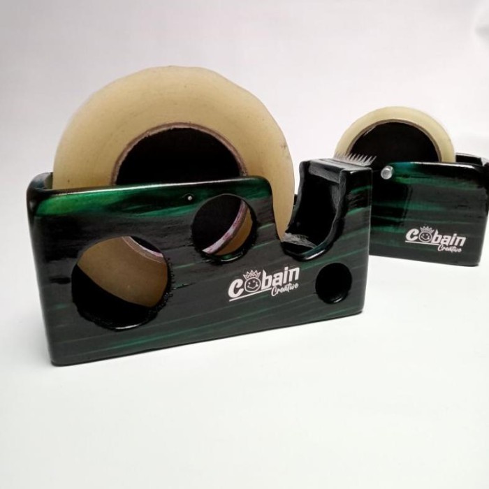 

Termurah Pemotong Lakban Besar 2Inchi Tape Dispenser Kayu Jati