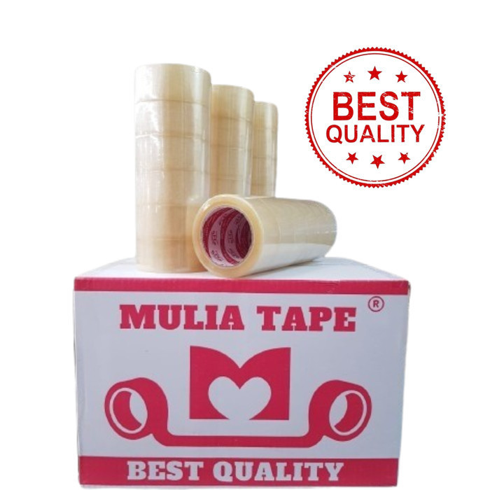 

Lakban Mulia Tape Ukuran 45mm X 90 Yard Kemasan 1 Slop K01