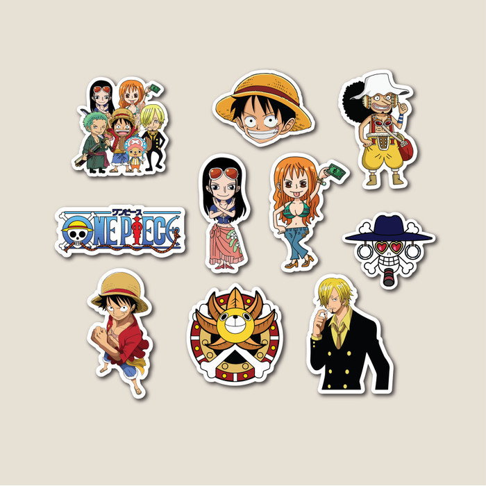 

STICKER PACK ONE PIECE STICKER TUMBLER STIKER LAPTOP KOPER HELM K01