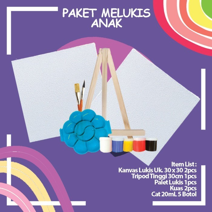 

Paket Melukis Komplit Ukuran 30 x 30cm + Tripod Berkualitas Premium K01