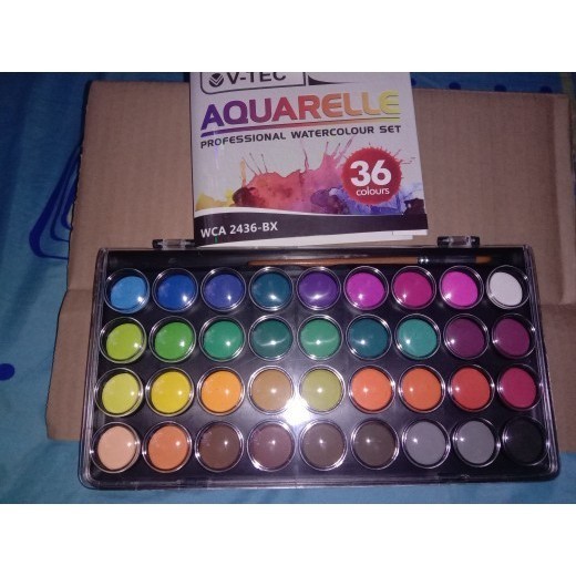 

Cat Air VTEC AQUARELLE 36Warna/WaterColor V-TEC WCA36/Cat Lukis Kanvas K01