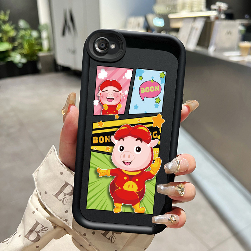 Casing Hp VIVO Y66 Y67 V5 V5s V5 Lite Case Casing HP Motif babi keberuntungan Cesing Silikon lunak K