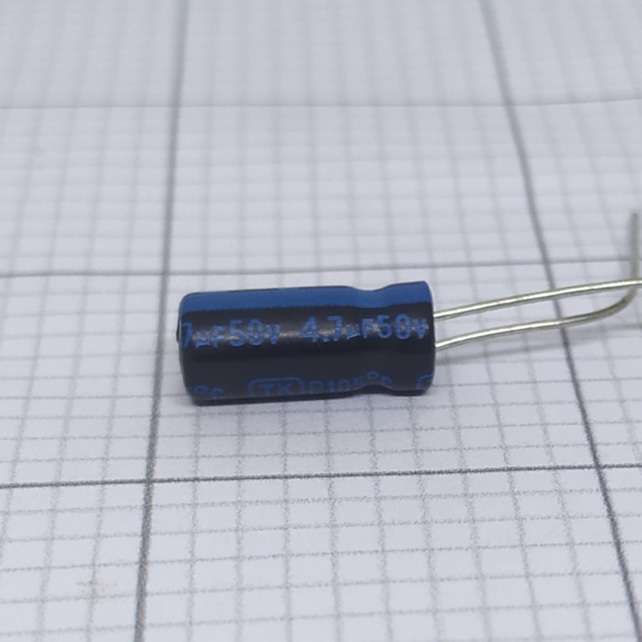 harga untuk 100buah Elco 4,7uf 50v / Kapasitor Elco 4,7uf 50v / Elco 4,7- 50V