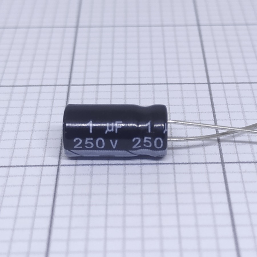 Elco 1uf 250v / Kapasitor Elco 1uf 250v / Elco 1 - 250V Jwco / Elko 1-250v