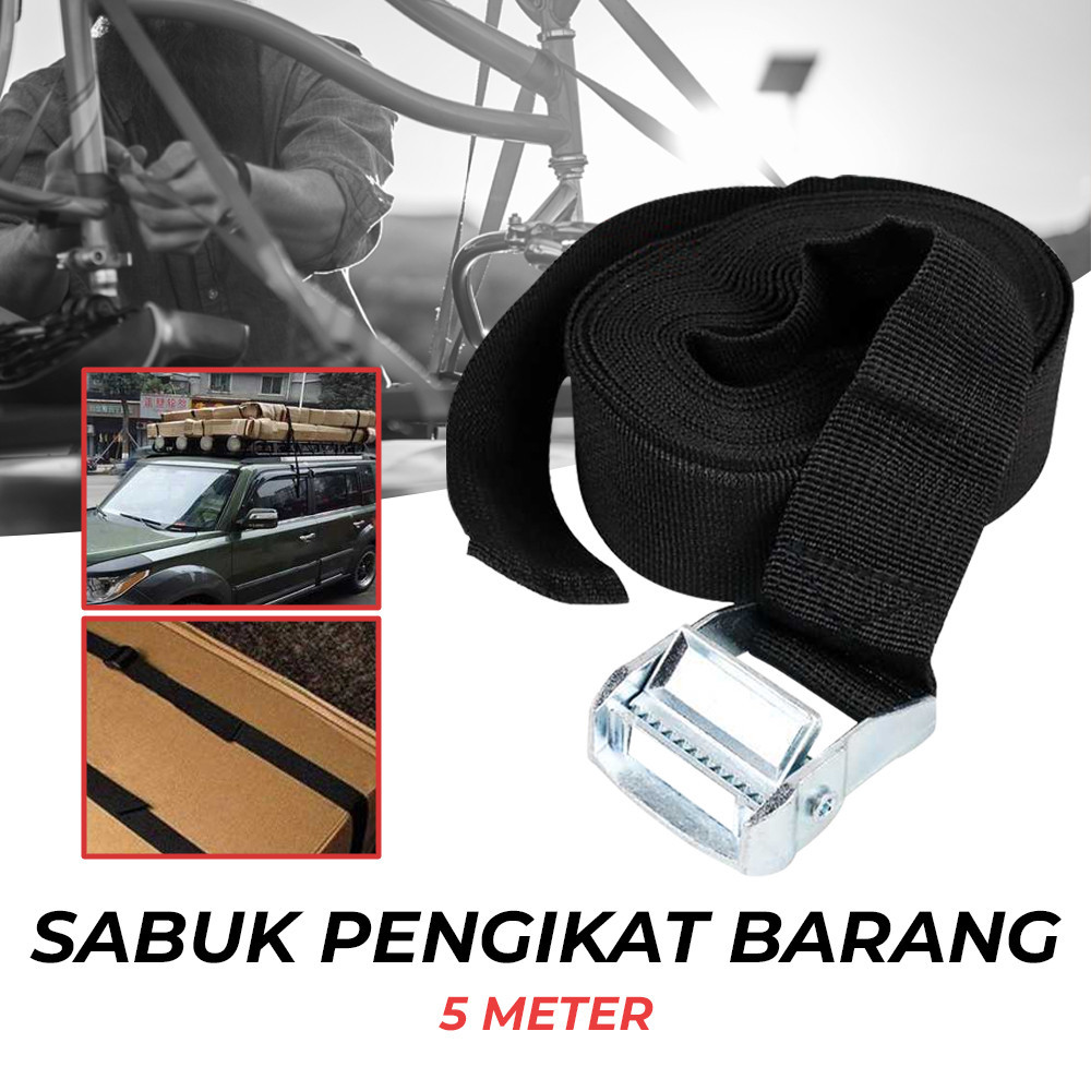 

XhaoR Tali Strap Pengikat Barang Sabuk Cargo Belt Rope 5M - XR2