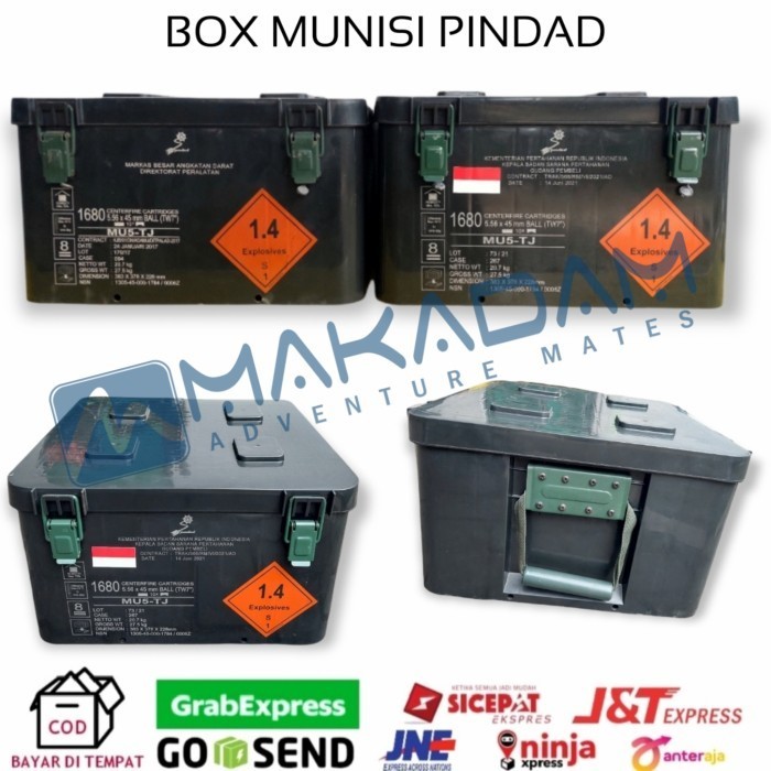 Box Kotak Peluru Munisi Amunisi Pindad Original