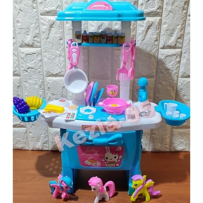 Mainan Anak Kitchen Set Little Pony Ukuran Besar Masak Masakan Anak
