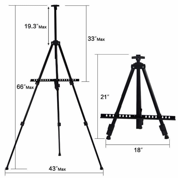 

Stand Holder Easel Besi Tripod Papan Lukisan Standing Frame Foto Easel K01