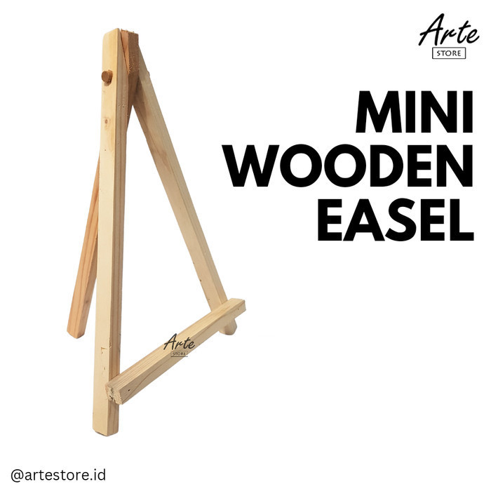 

Stand Lukis Kayu Kecil - Mini Wooden Easel K01