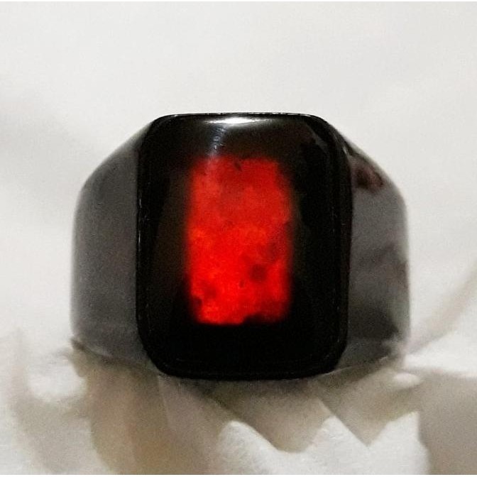 Viral | Cincin Batu Keren Natural Kecubung Api Yaman Wulung Api Asli Aceh