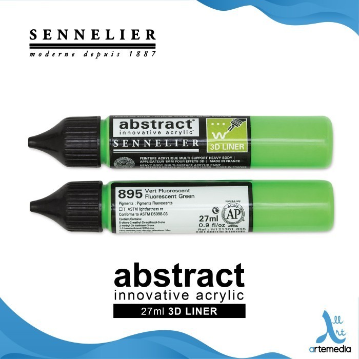 

Ready Cat Akrilik Sennelier Abstract Liner 27ml 3D Applicator Acrylic Paint