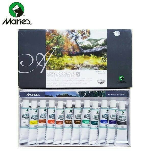 

Ready Cat Acrylic Maries 12 Warna