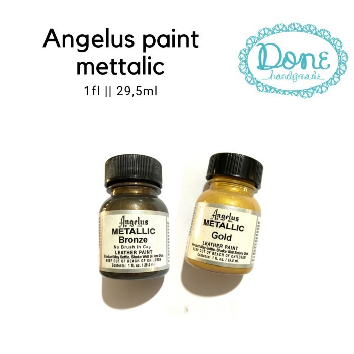 

Ready Angelus paint metallic cat kulit cat kain cat kanvas fabric paint