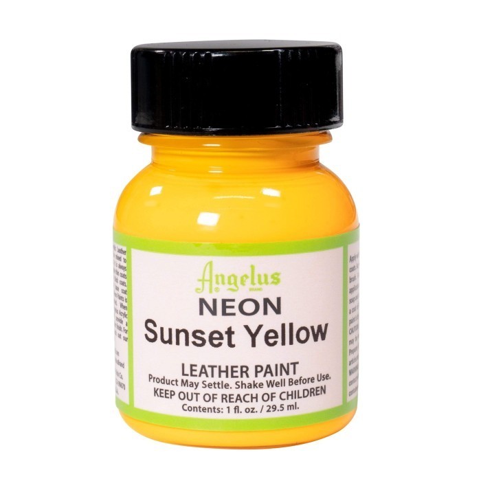 

Ready Angelus Neon Sunset Yellow Leather Paint Cat Bahan Kulit 1 Oz 29ML USA