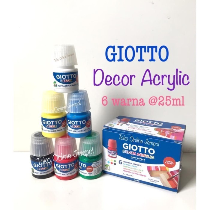 

Ready Cat Acrylic GIOTTO 6 warna Acrylic Dcor 538200 Akrilik ATK0948GT