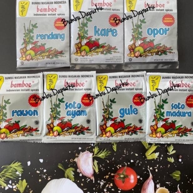 

VEX-2126 (1 Box isi 20 sachet) Bamboe Mini BUMBU MASAKAN INSTAN INDONESIA Berkualitas