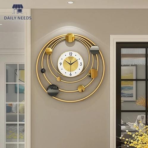 DN SAFEBET Jam Dinding Quartz Luxury Nordic Style 60cm Silent Movement - SFB6 FreeOng