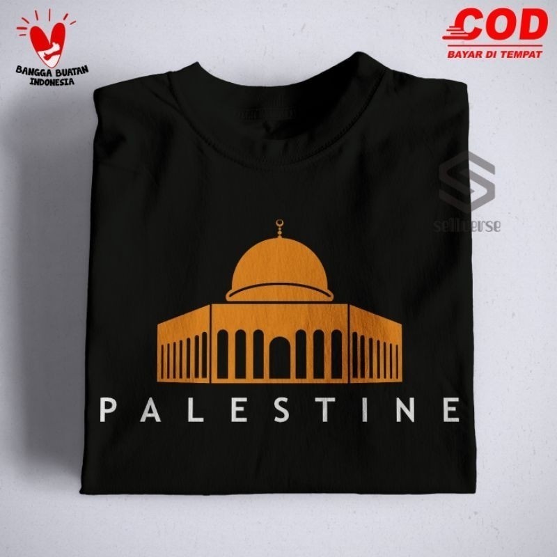 PALESTINE - Kaos - Baju - T-Shirt - Pakaian - Murah - Pria - Wanita - COD