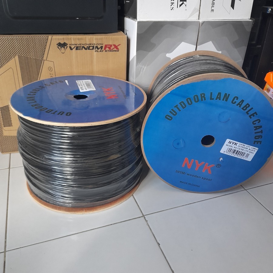 Kabel lan outdoor cat 6 1roll/ Kabel lan outdoor cat6 305 meter