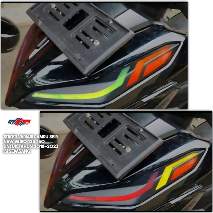 Stiker Variasi Lampu Sein New Vario 125 150 Tahun 2018-2023