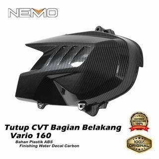 Cover Tutup Cvt Belakang Vario-160/Adv-160/Pcx-160 Ori Nemo Carbon Wtp