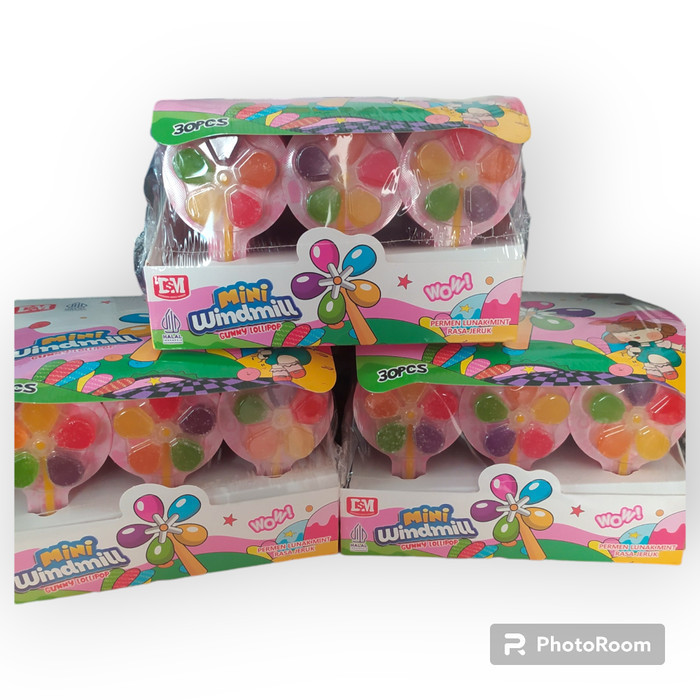

Permen Kipas Mini Windmill @30 pcs - Permen ngipas lunak K02