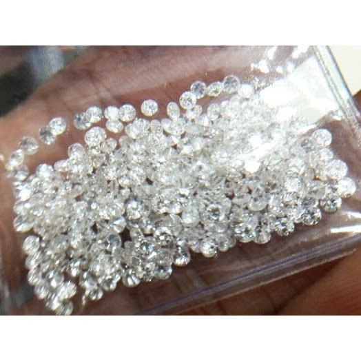 Ready Natural Diamond/Berlian Tabur Asli Mess Eropa Putih Blink2 3mm Murah