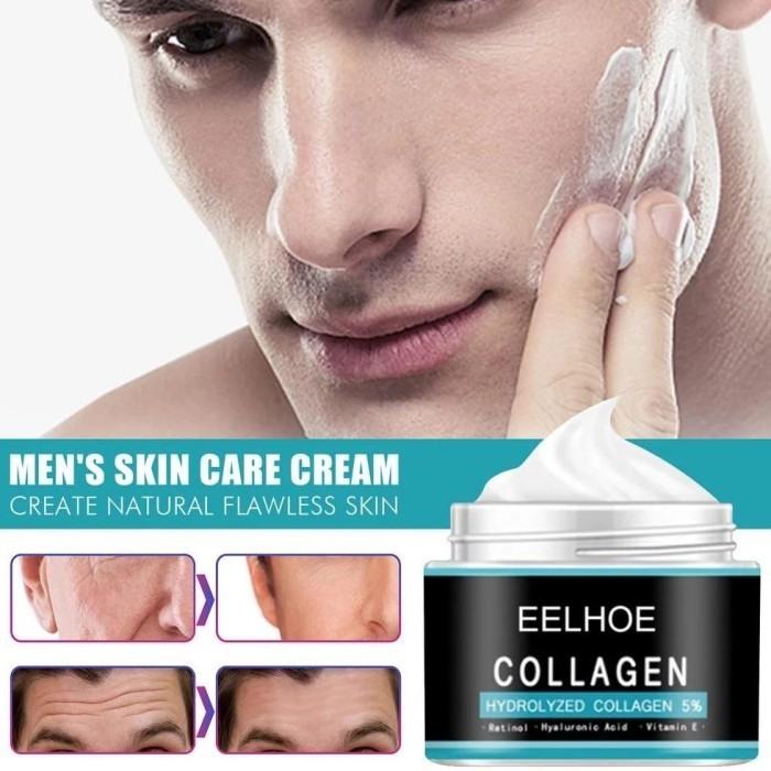 Ready EELHOE Collagen Cream Penghilang Keriput Pelembab Wajah Pria Krim Anti