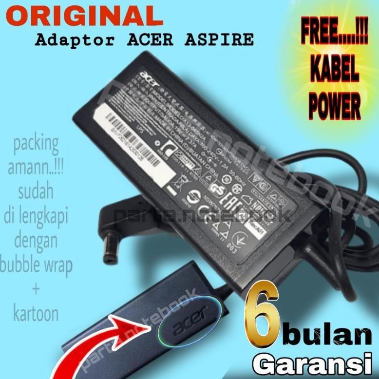 {DISKON} Charger Acer Aspire 3 A314 A315 A115-31 A115-32  A311 swift sf314-41 SF313 SF314 swift3 ryz