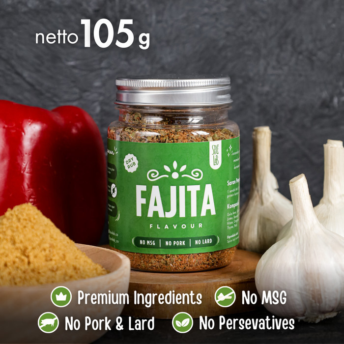 

Fajita Dry Rub Spicelab Bumbu Marinasi Kering Serbaguna No Msg No Pork