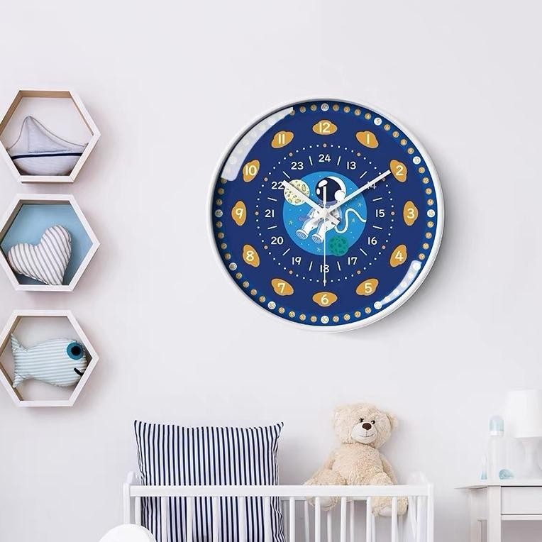 Jam Dinding Colorful Jam Dinding Edukasi Anak Aesthetic Jam Dinding Kamar Anak dan Dewasa Jam Dindin