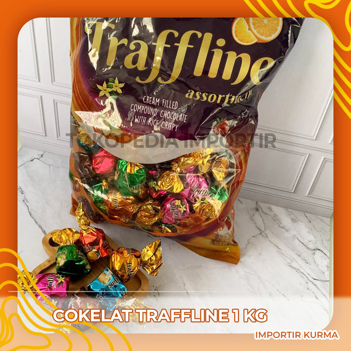 

Ready COKLAT TRUFFLE TRAFFLINE TURKI OLEH OLEH HAJI UMROH MIX 4 RASA 1kg/2kg
