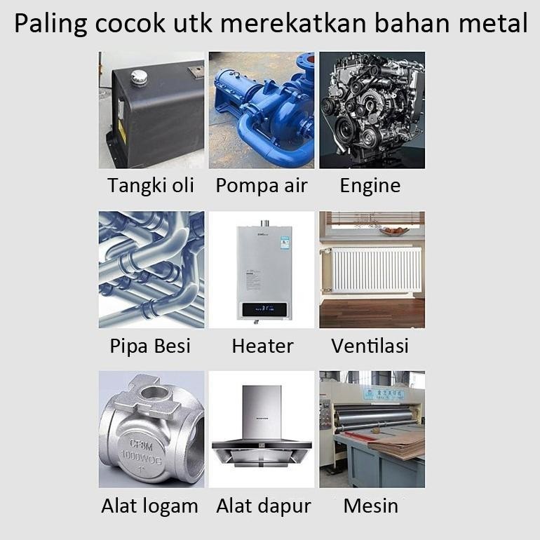 PN Lem besi X2000 dua komponen Lem las besi serbaguna menahan dampak yang kuat TERLARIS