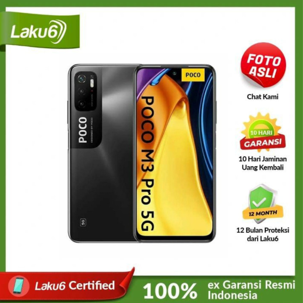 Xiaomi Poco M3 Pro 5G 4GB/64GB Bekas Resmi Indo