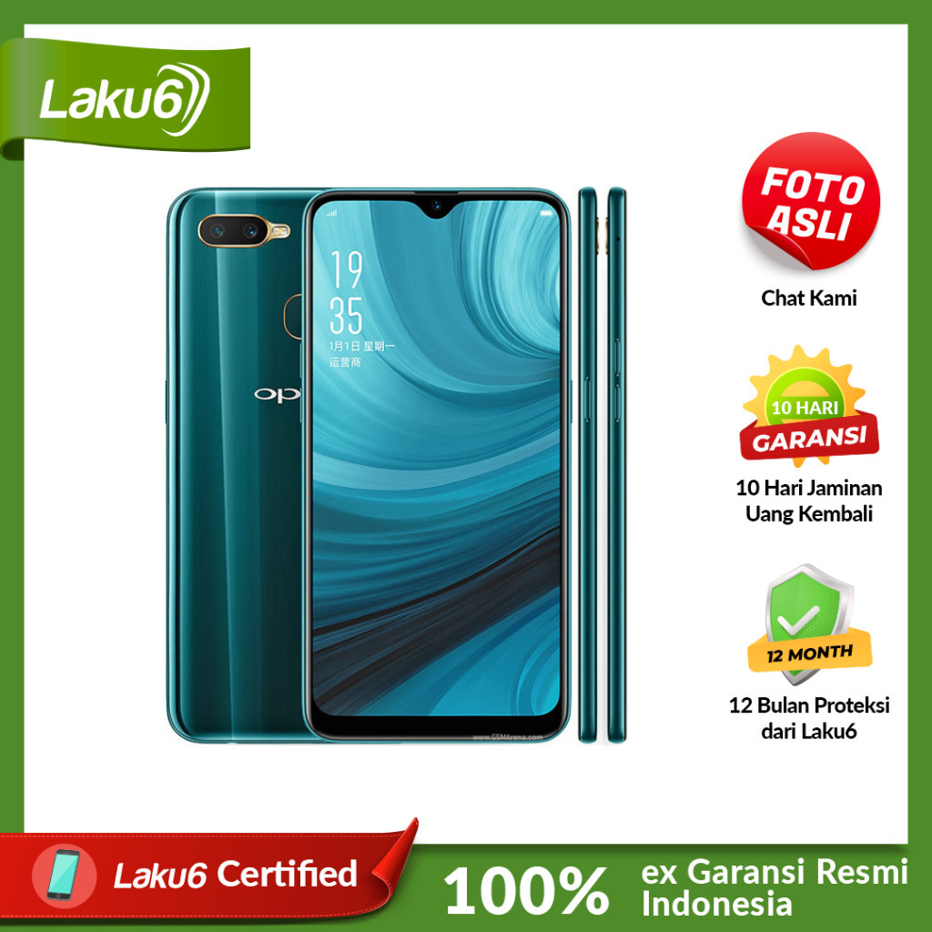 Oppo A7 4GB/64GB Bekas Resmi Indo