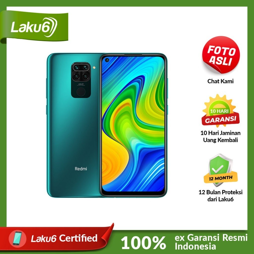 xiaomi Redmi Note 9 4gb/64gb Bekas Resmi Indo
